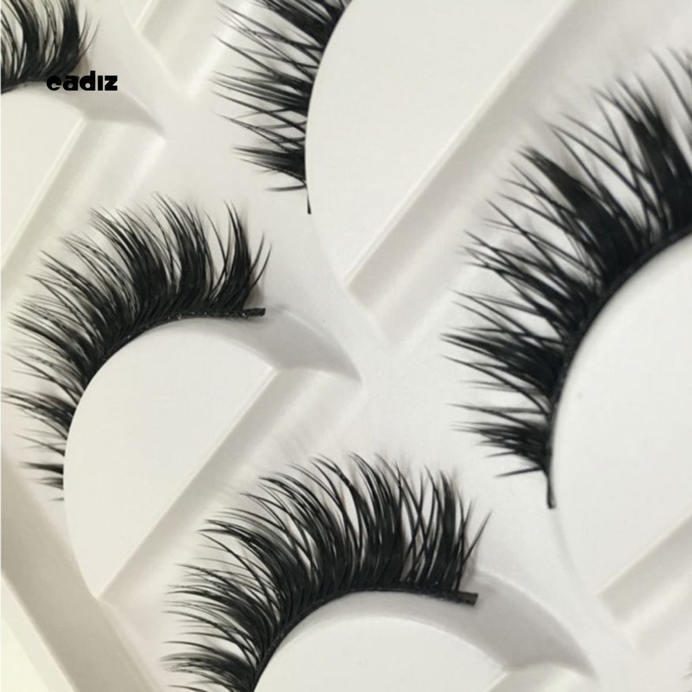 Bộ 5 Cặp Lông Mi Giả CADI Dài Và Dày Tự Nhiên