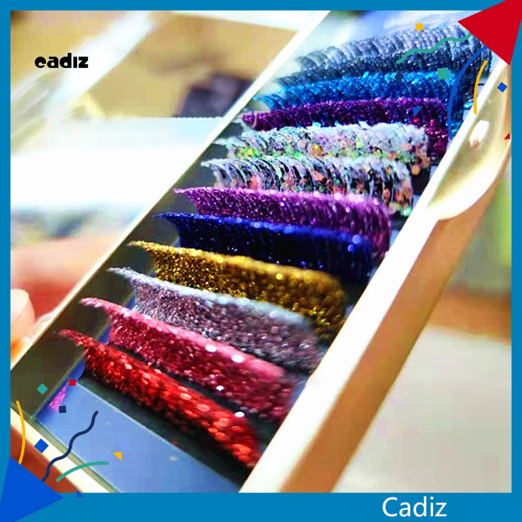 1 Bộ Lông Mi Giả Hiệu Ứng 3D Tự Nhiên Nhiều Màu Sắc Lấp Lánh