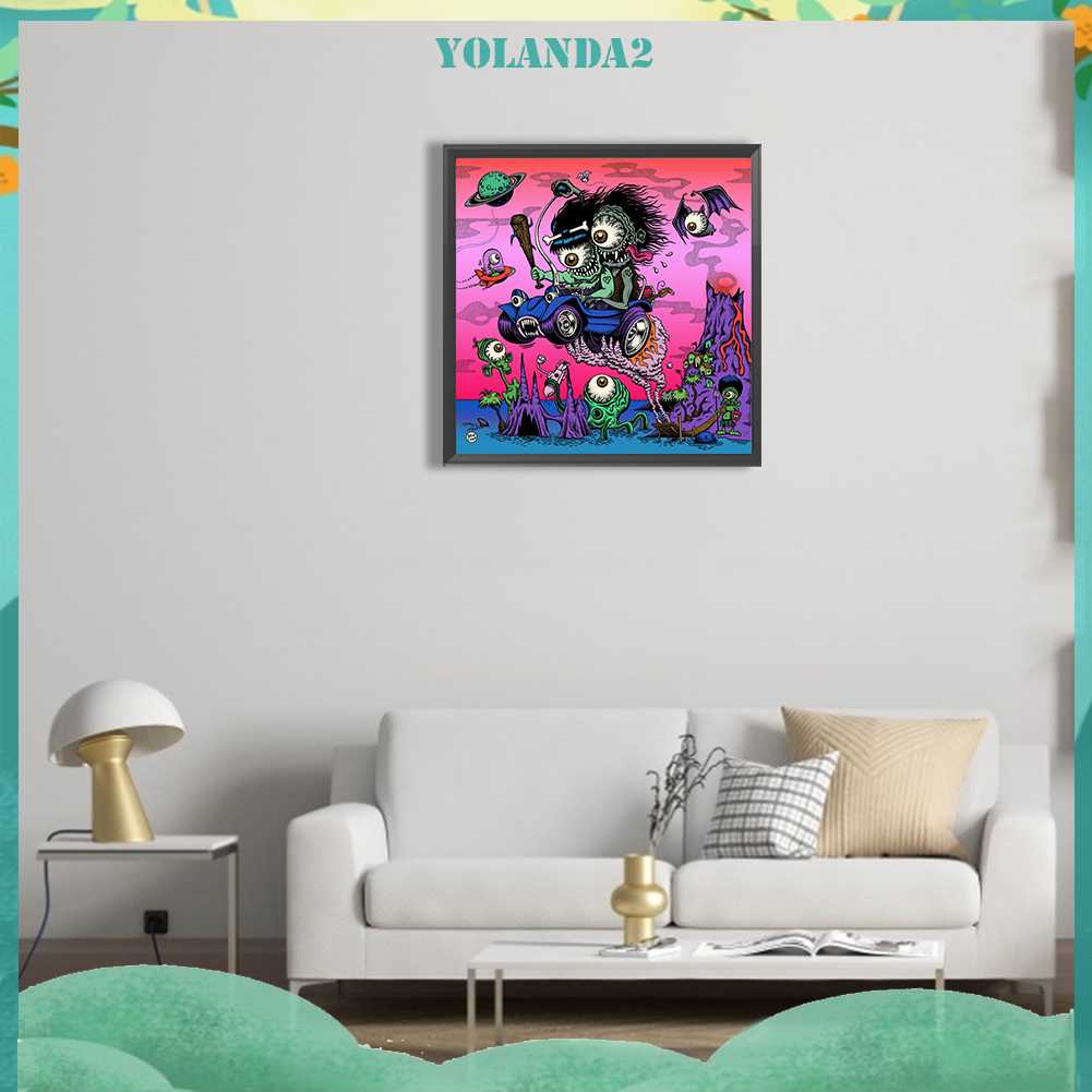 Tranh Đính Đá Kim Cương Toàn Bộ 5D DIY Hình Vẽ Thần Chết