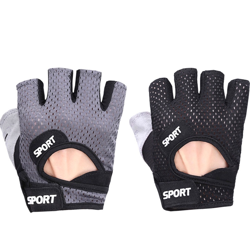 Găng Tay Nửa Ngón Chống Trượt Thoáng Khí Tiện Dụng