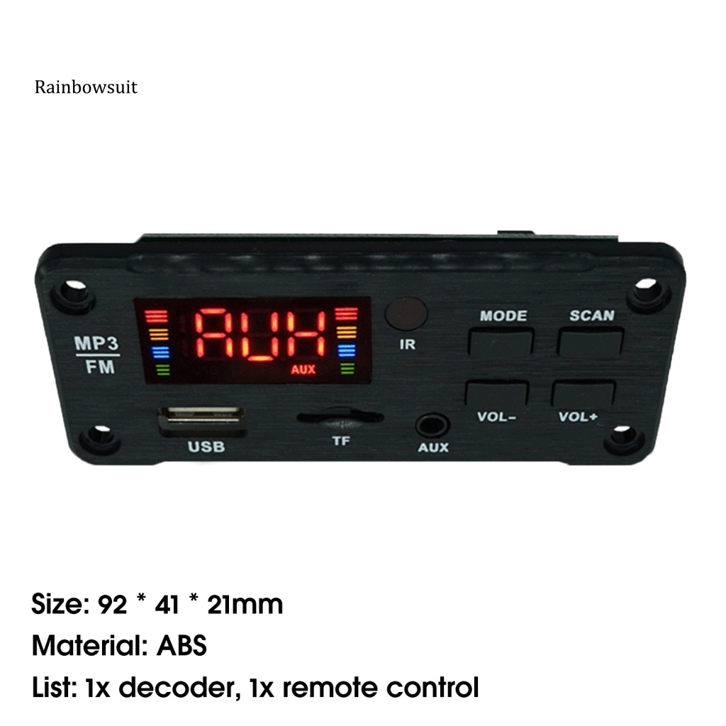 Máy Nghe Nhạc MP3 Bluetooth 5.0 Màn Hình Màu Lớn Chống Mất Đa Năng Cho Xe Hơi