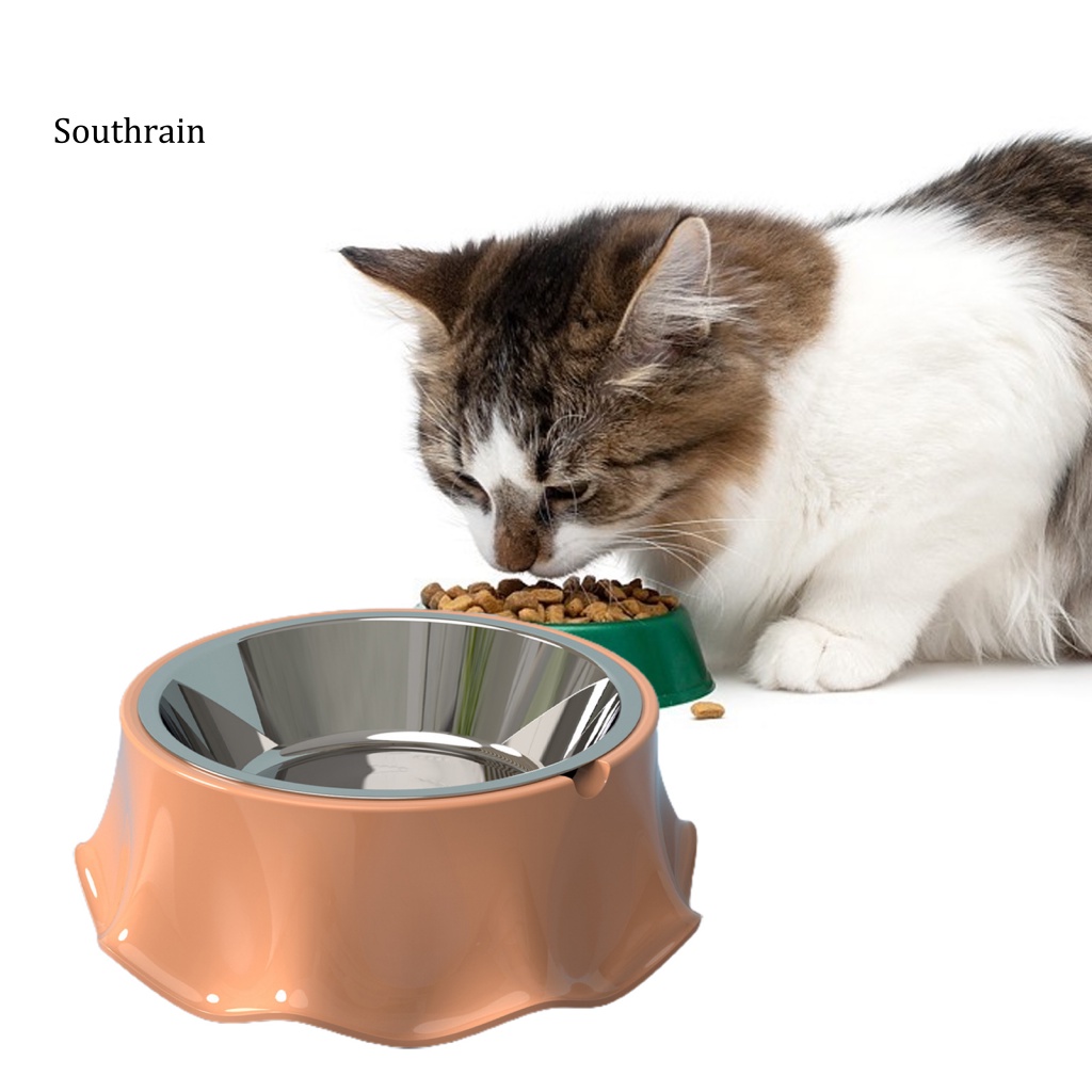 Bát Đựng Thức Ăn Cho Thú Cưng Bằng Thép Không Gỉ Chống Đổ