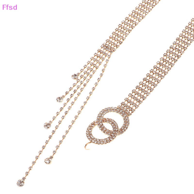 Thắt Lưng Đính Kim Cương Pha Lê Kim Cương Giả Thời Trang Cho Nữ {Ffsd}