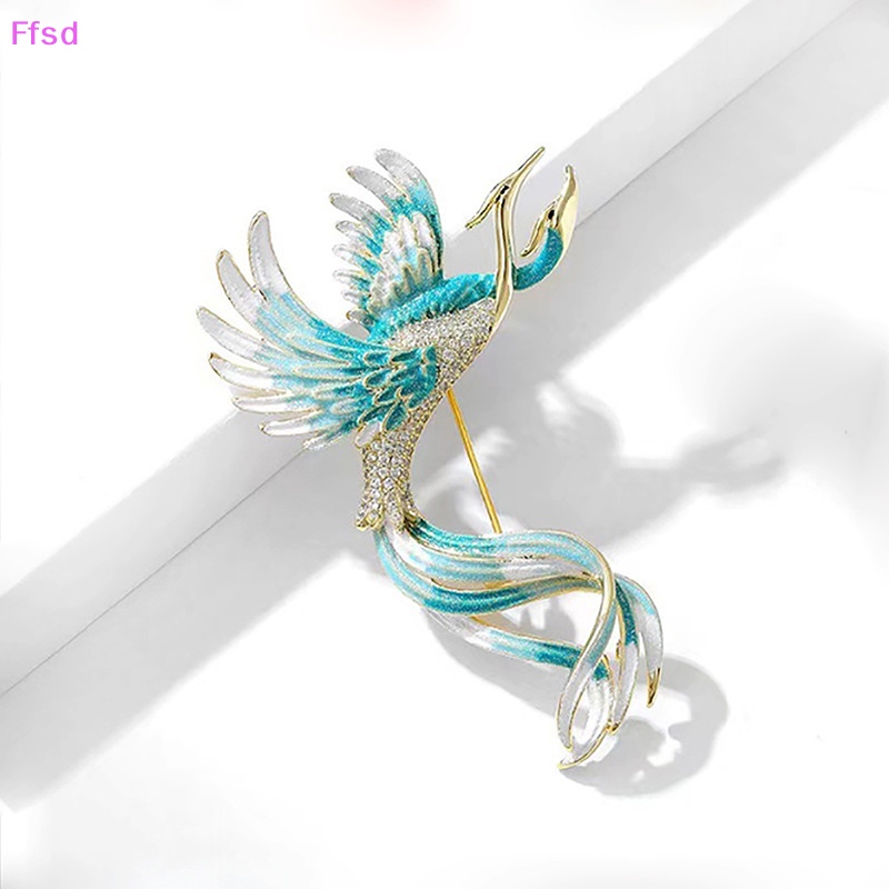 Ghim Cài Áo Hình Phượng Hoàng Tráng Men Đẹp Mắt Thời Trang Cổ Điển Dành Cho Nam Nữ