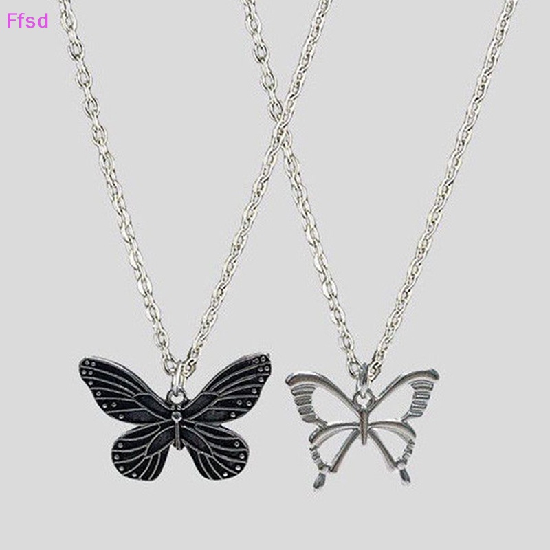 {Ffsd} Vòng cổ Choker Mặt Hình Bướm Rỗng Thời Trang Vintage Quà Tặng Trang Sức Cho Nữ