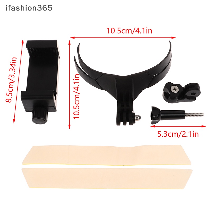 1 Cặp Giá Đỡ Điện Thoại / Camera Hành Trình GoPro Gắn Mũ Bảo Hiểm Cho Xe Mô Tô ifashion365