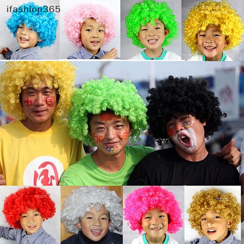 Tóc Giả Hình Chú Hề Kèm Mũ Đội Dành Cho Trẻ Em Và Người Lớn ifashion365