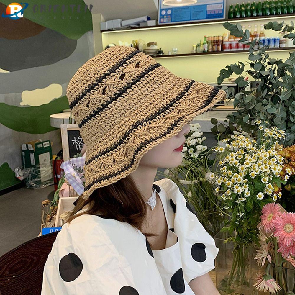 Nón Tai Bèo Đan Len Chống Nắng Plus Size Phong Cách Hàn Quốc Cho Nữ