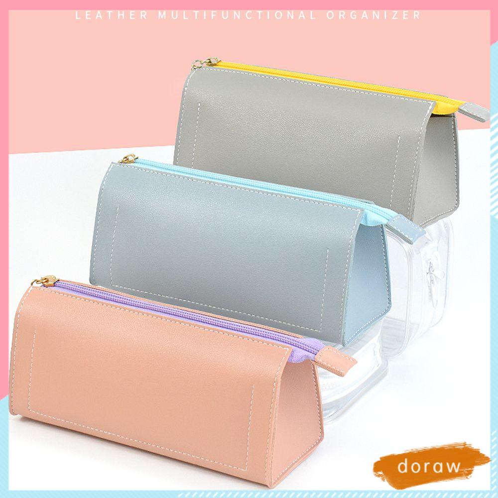 Túi Da Pu Đựng Cọ Trang Điểm Tiện Dụng Cho Học Sinh