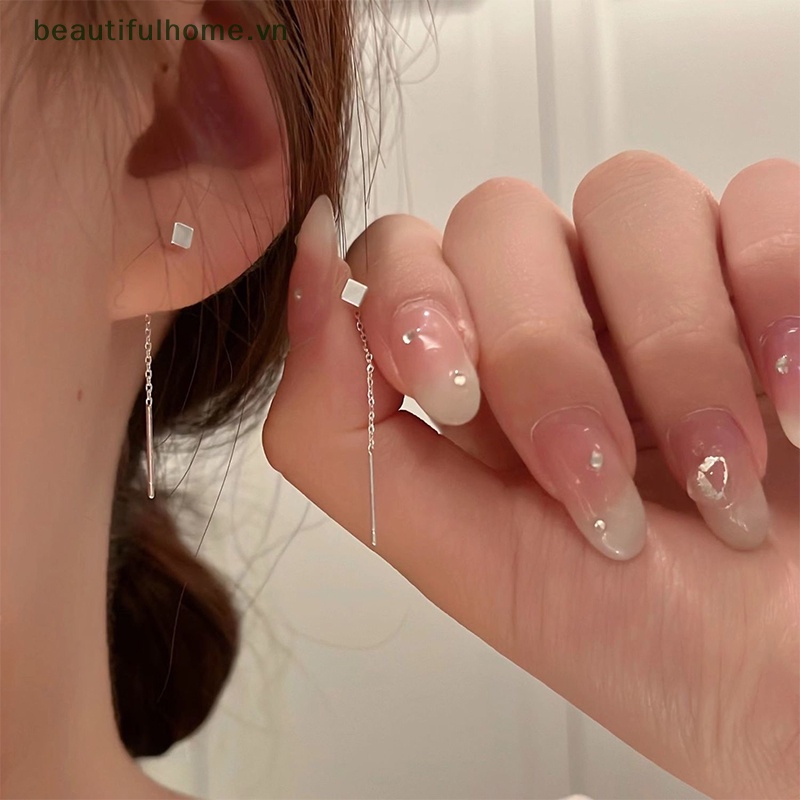 1 Đôi Bông Tai Dáng Dài Hình Giọt Nước Thời Trang Cho Nữ