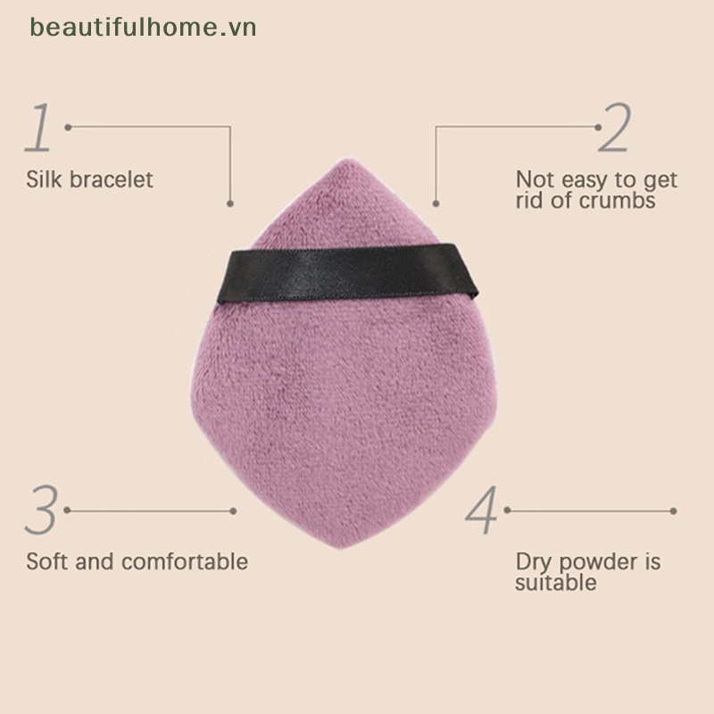 Set 2 Mút Trang Điểm Cotton Mini Hình Viên Kim Cương