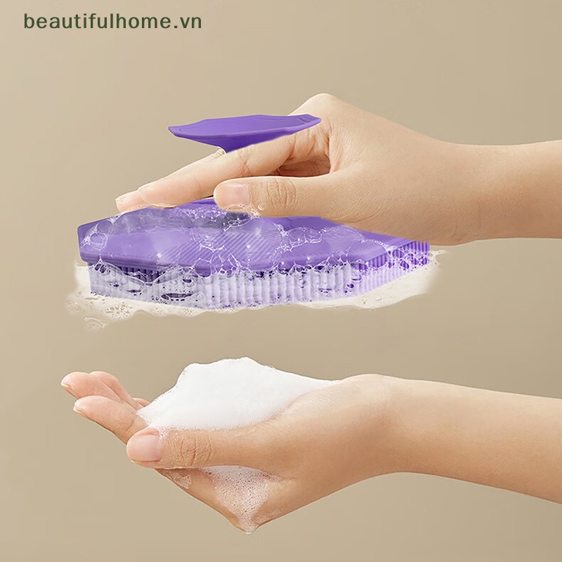 Bàn Chải Silicone Rửa Mặt Mát Xa Tiện Dụng