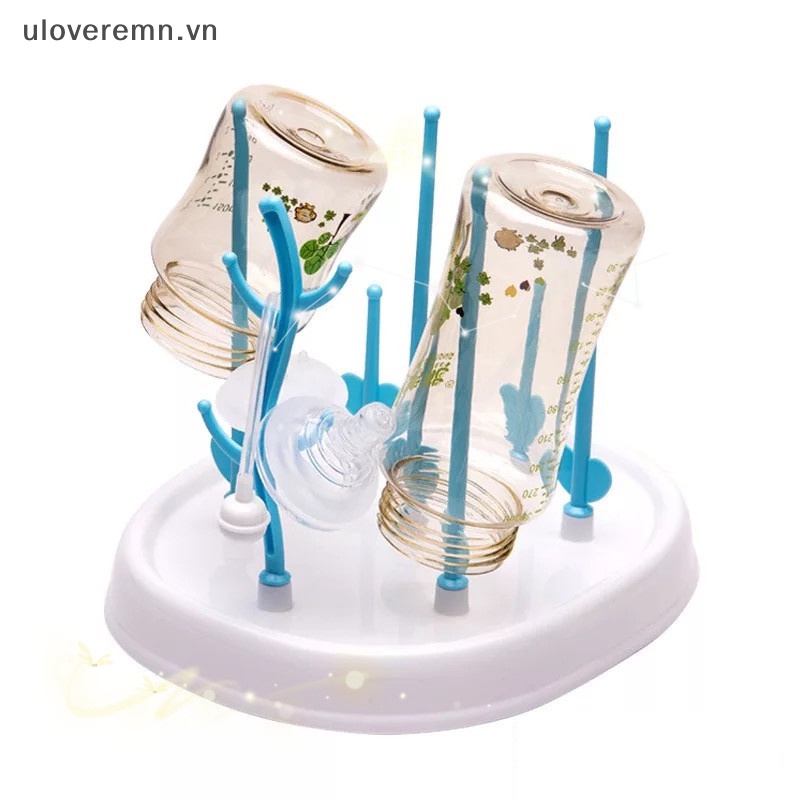 1 Bộ Giá Phơi Khô Bình Sữa Em Bé Hình Cây Có Thể Tháo Rời Dễ Vệ Sinh
