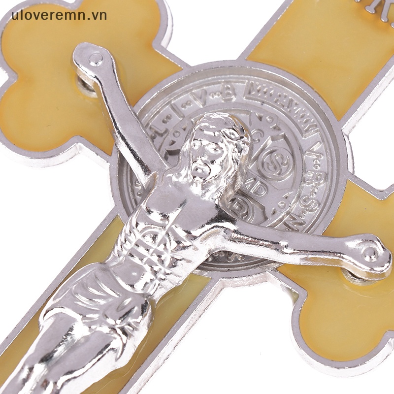 Uloveremn Móc Khóa Hình Thánh Giá Bằng Kim Loại Phát Sáng Dành Cho Nam Nữ