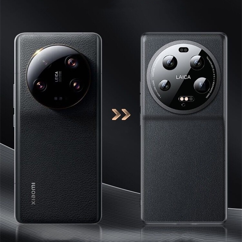 Ốp Điện Thoại Da PU Siêu Mỏng Nhẹ Bảo Vệ Camera Cho Xiaomi Mi 13 Ultra