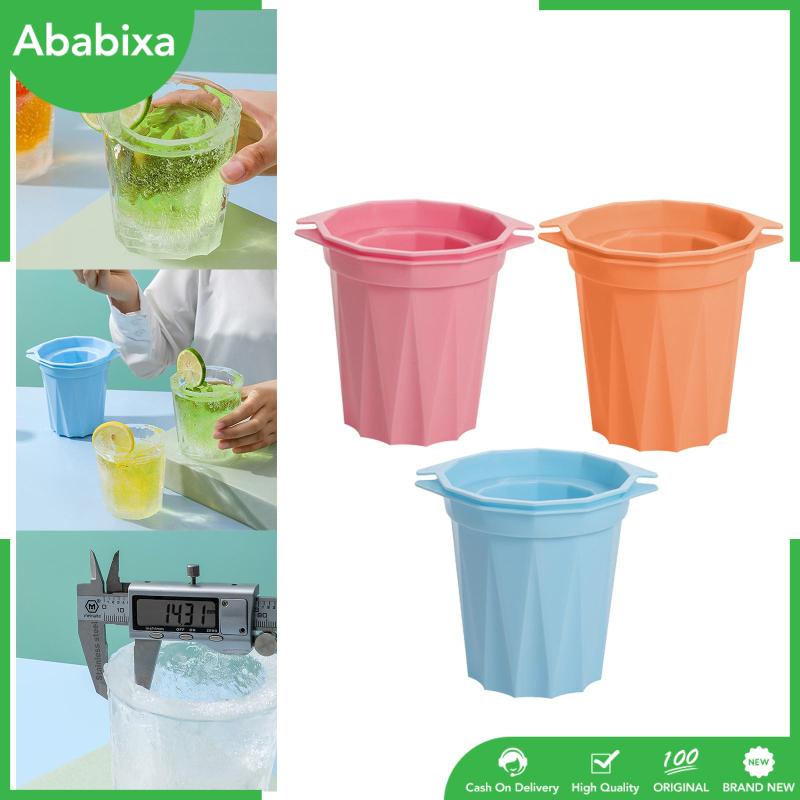 Khay Làm Đá Bằng Silicone Hình Trụ Tiện Dụng Mang Theo Du Lịch Cắm Trại