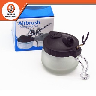Dụng cụ mô hình - bình vệ sinh airbrush - airbrush cleaning pot
