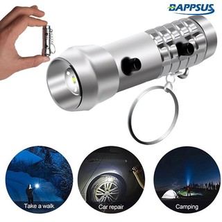 [Serendipity] Móc Treo Chìa Khóa Đèn Pin LED Mini Mạnh Mẽ Chiếu Sáng Ngoài Trời