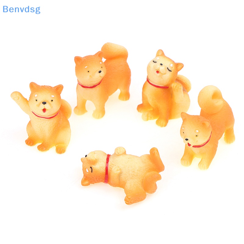 1 Mô Hình Chú Chó Shiba Inu Màu Vàng Dễ Thương Dùng Trang Trí