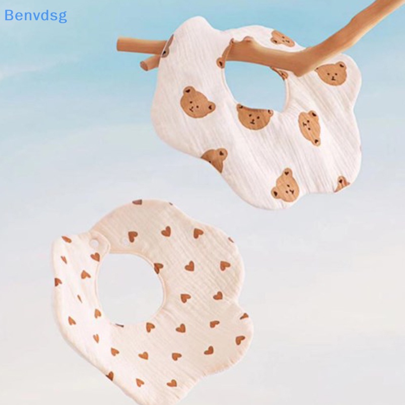 Yếm Ăn Cotton Sáu Lớp Xoay 360 Độ Xinh Xắn Tiện Dụng Cho Bé