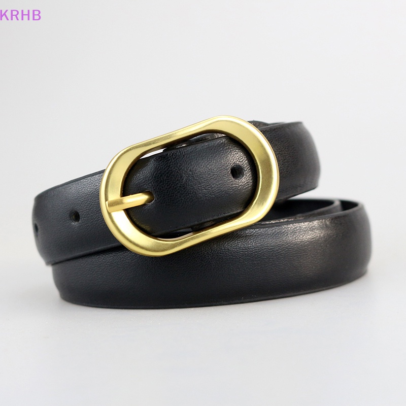 Thắt Lưng Da Khóa Kim Loại Phong Cách Vintage Thời Trang Cho Nữ Mới