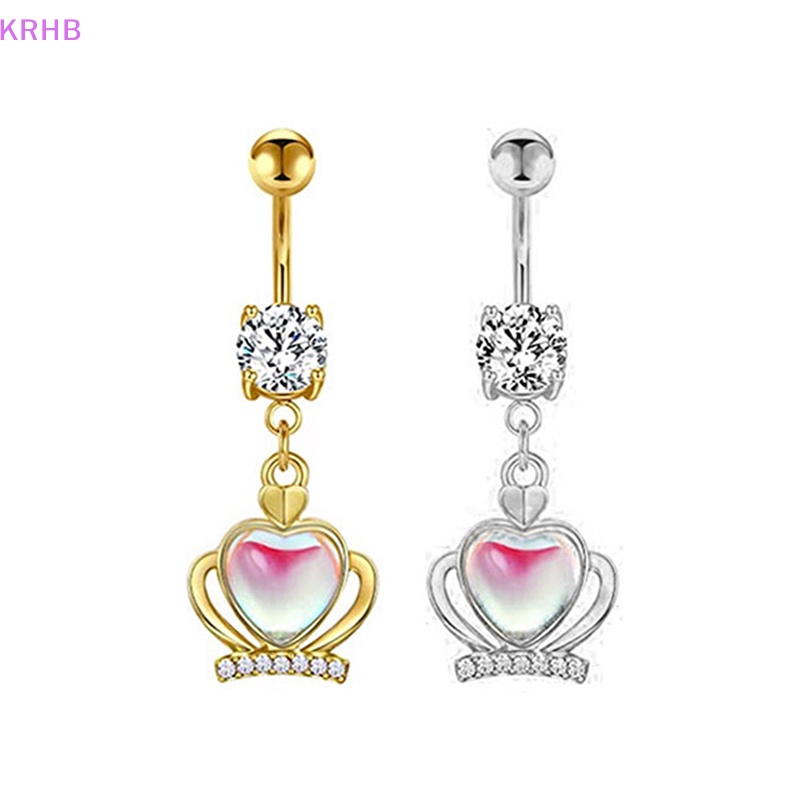 Khuyên Rốn Bằng Thép Không Gỉ Hình Trăng Sao Cho Nữ Mới