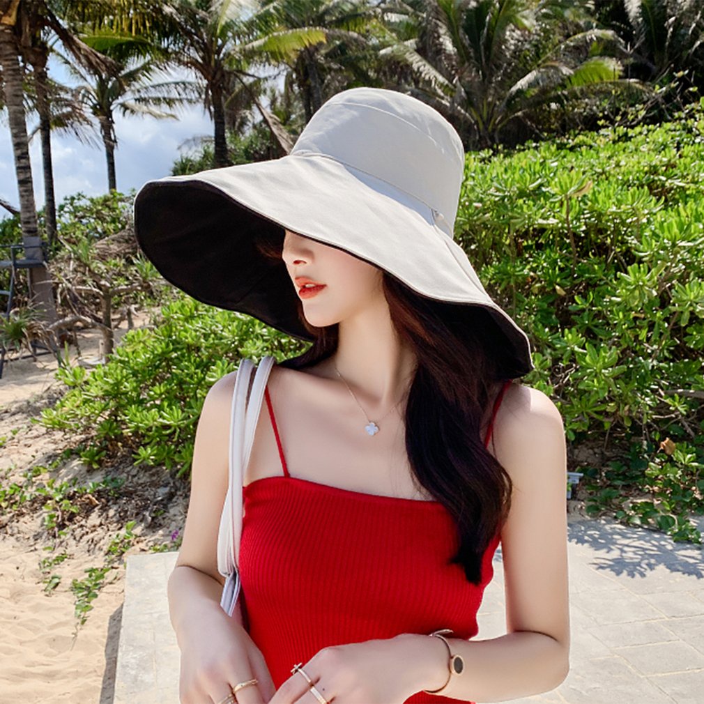 =Christmas=Sun Hat Women Wide Brim UPF 50+Anti-UV Protection Hiking Fisherman Cap