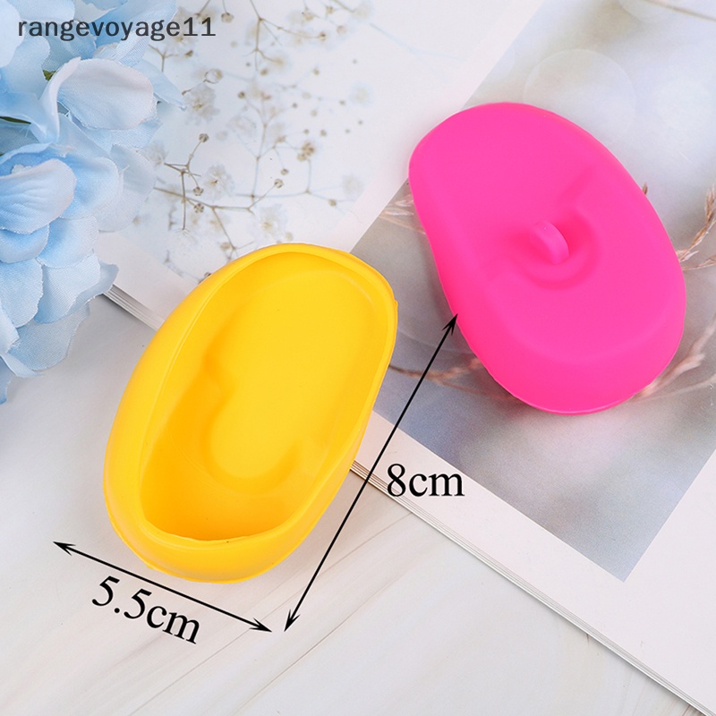 [Rangevoyage] Set 2 Đồ Bọc Tai Silicon Nhuộm Tóc Có Thể Tái Sử Dụng