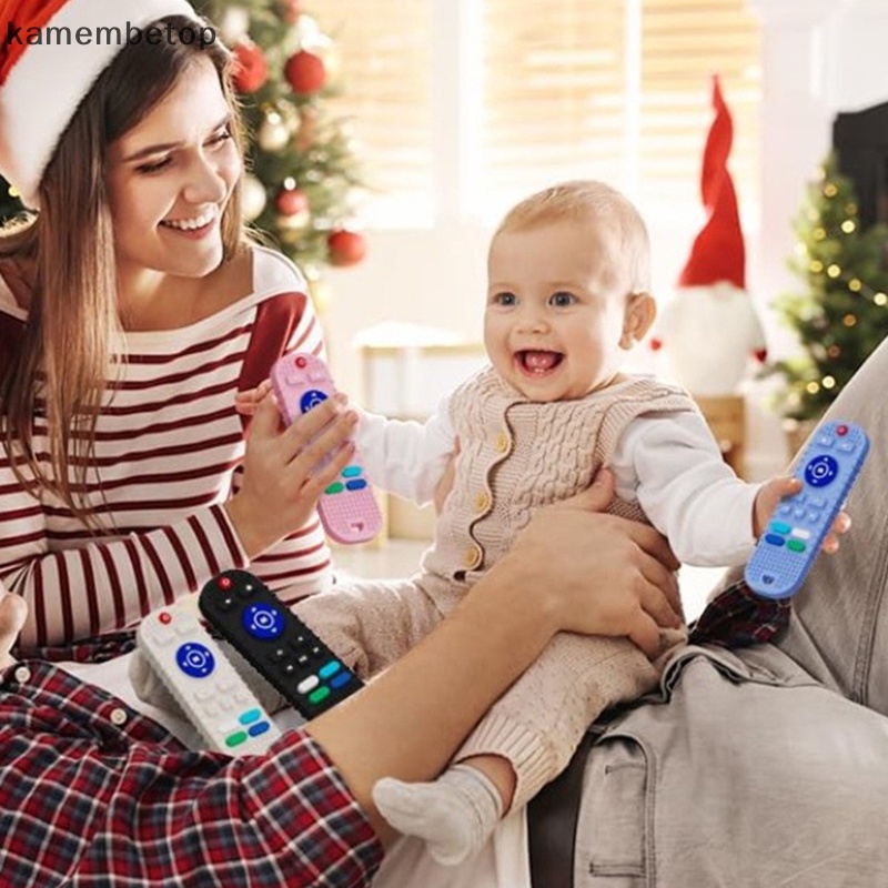 Đồ Chơi Ngậm Mọc Răng Giảm Đau Hình TV Bằng Silicone An Toàn Cho Bé