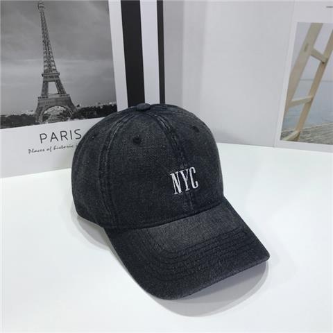 Mũ Lưỡi Trai Denim Thêu Chữ NYC Phong Cách Hàn Quốc Dễ Phối Đồ Thời Trang Xuân Hè Cho Cặp Đôi