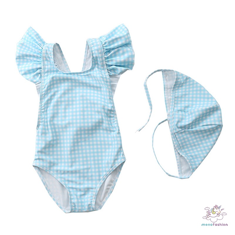 Đồ Bơi Một Mảnh Nhún Bèo Cho Bé Gái 1-7 Tuổi