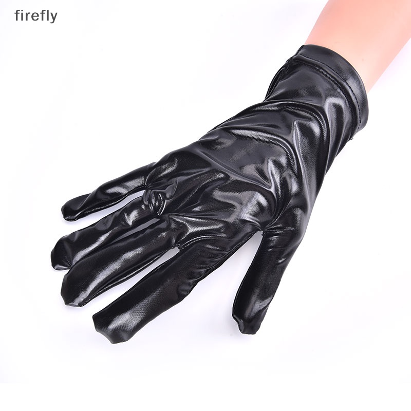 Găng Tay Da PU Co Giãn Dài Phong Cách Punk Hip Hop Cá Tính