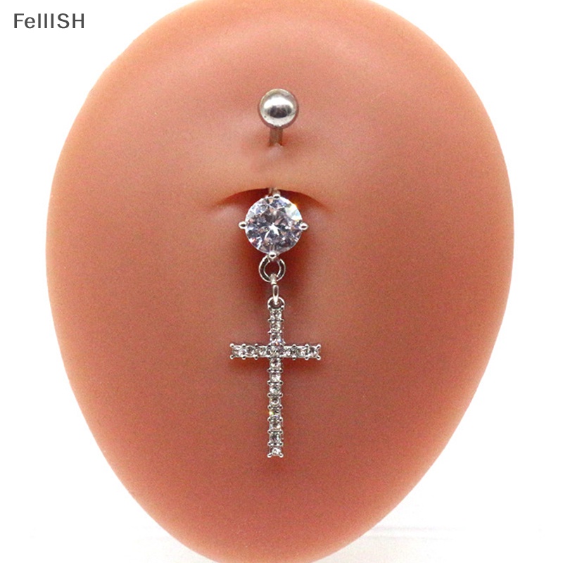 Khuyên Rốn Thép Không Gỉ Đính Đá Zircon Thời Trang Cho Nữ 439br