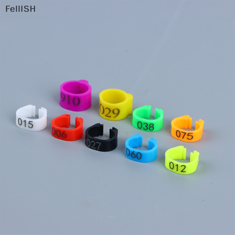 Set 100 Vòng Nhựa Gắn Chân Chim Bồ Câu Điều Chỉnh Được Kỹ Thuật Số Tiện Lợi 439br