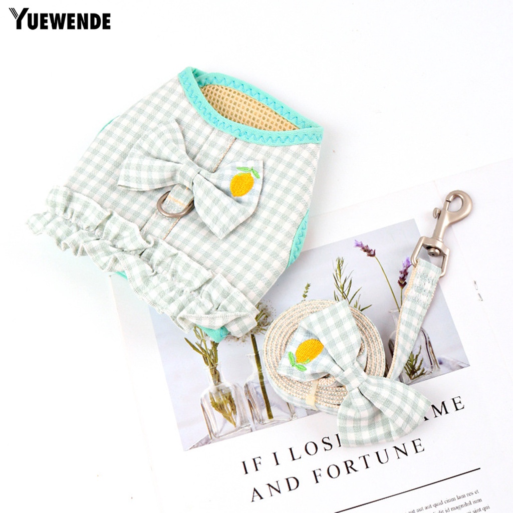 Dây Dắt Thú Cưng Đi Dạo Họa Tiết Nơ Xinh Xắn