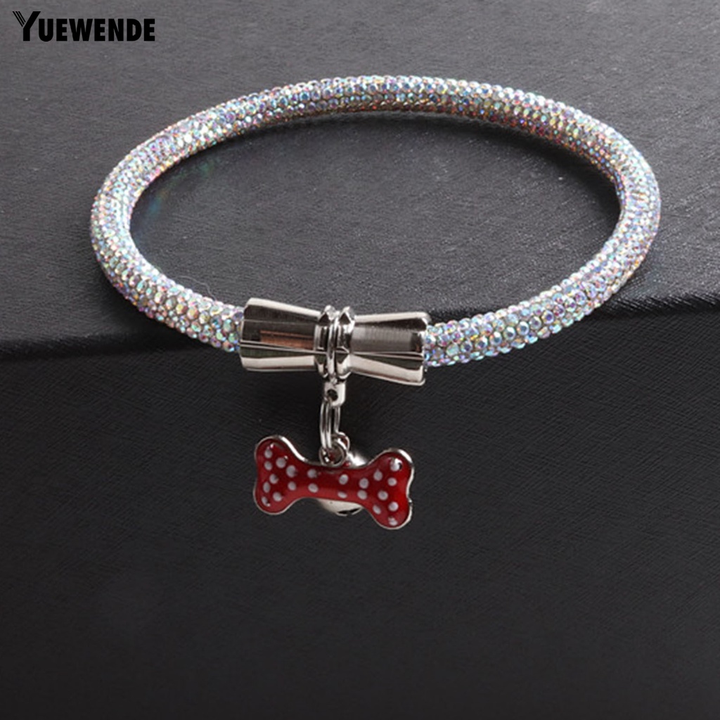 Vòng Đeo Cổ Bằng Nhựa Đính Đá Lấp Lánh Sang Trọng Bắt Mắt Cho Thú Cưng