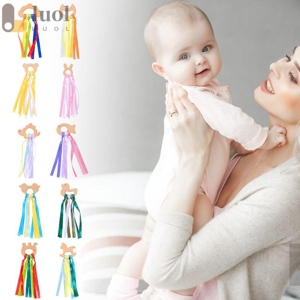 Đồ Chơi Nhận Biết Màu Sắc Theo Phương Pháp Montessori Không Độc Hại Kèm Dây Ruy Băng Cầu Vồng