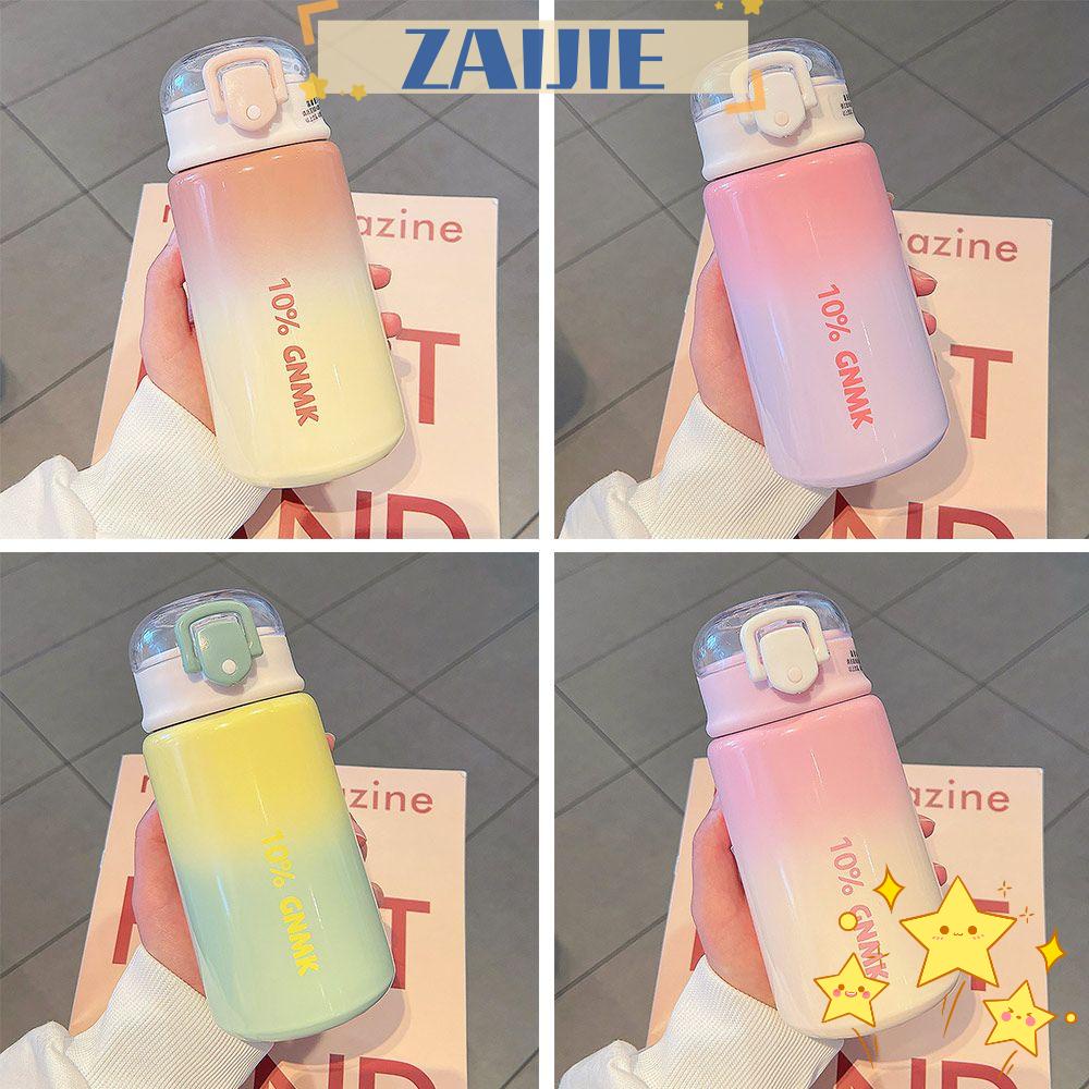 Bình Nước Giữ Nhiệt Bằng Thép Không Gỉ 400ml 24 Có Ống Hút Tiện Dụng