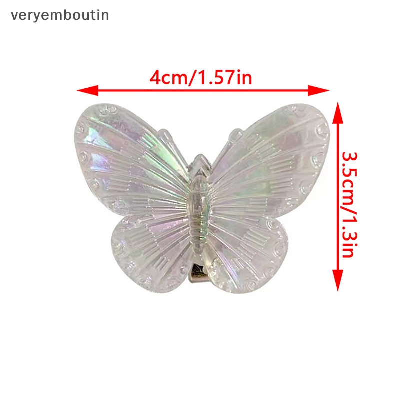 Set 5 Kẹp Tóc Hình Trái Tim / Bướm Thời Trang Cho Nữ