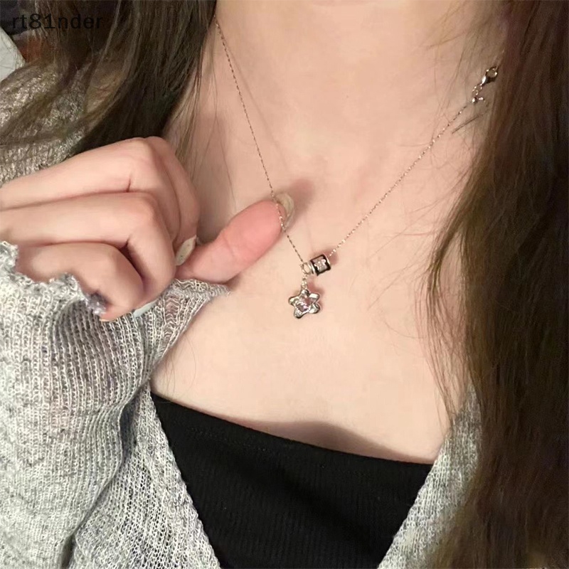 Rt Vòng cổ Đeo Hông Bằng Bạc Sterling Mặt Ngôi Sao Nhỏ Đơn Giản Cá Tính Phong Cách Ins Làm Quà Tặng Trang Sức Cho Nữ n