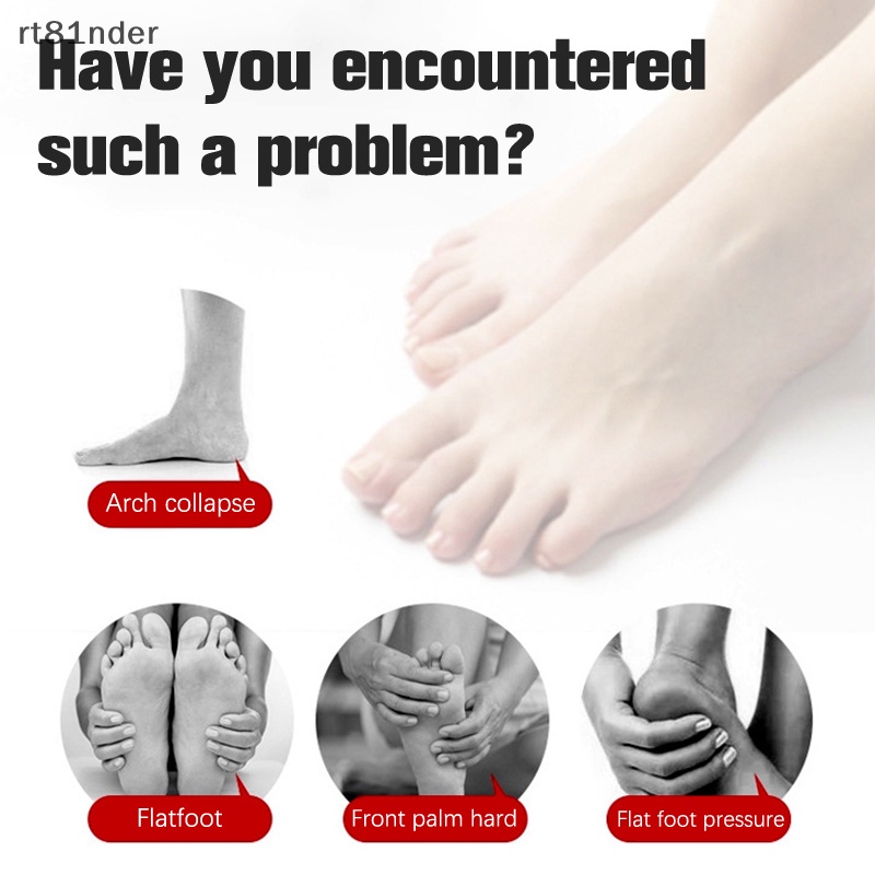 Rt 1 Cặp Đệm Lót Chân Thể Thao Hỗ Trợ Giảm Xóc Phẳng Thoải Mái Có Thể Điều Chỉnh Bảo Vệ Chân