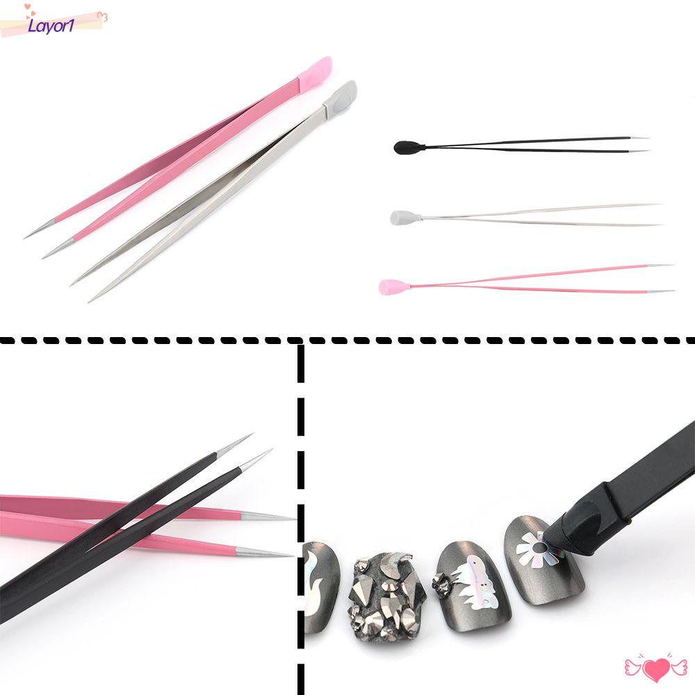 Nhíp Làm Móng Hai Đầu Đa Năng Thời Trang LAYOR1|Dụng Cụ Nhặt Đồ Ăn Chất Lượng Cao