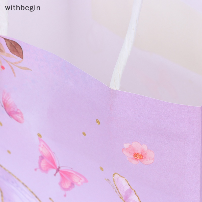 Bộ 5 Túi Đựng Quà Tặng Họa Tiết Bươm Bướm / Vương Miện / Hoa Tuyết Độc Đáo