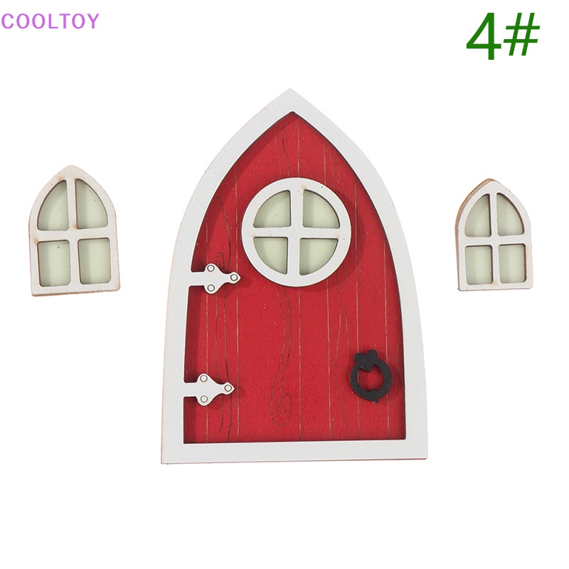 1 Set Mô Hình Cửa Sổ Yêu Tinh Màu Dạ Quang Trang Trí Nhà Búp Bê