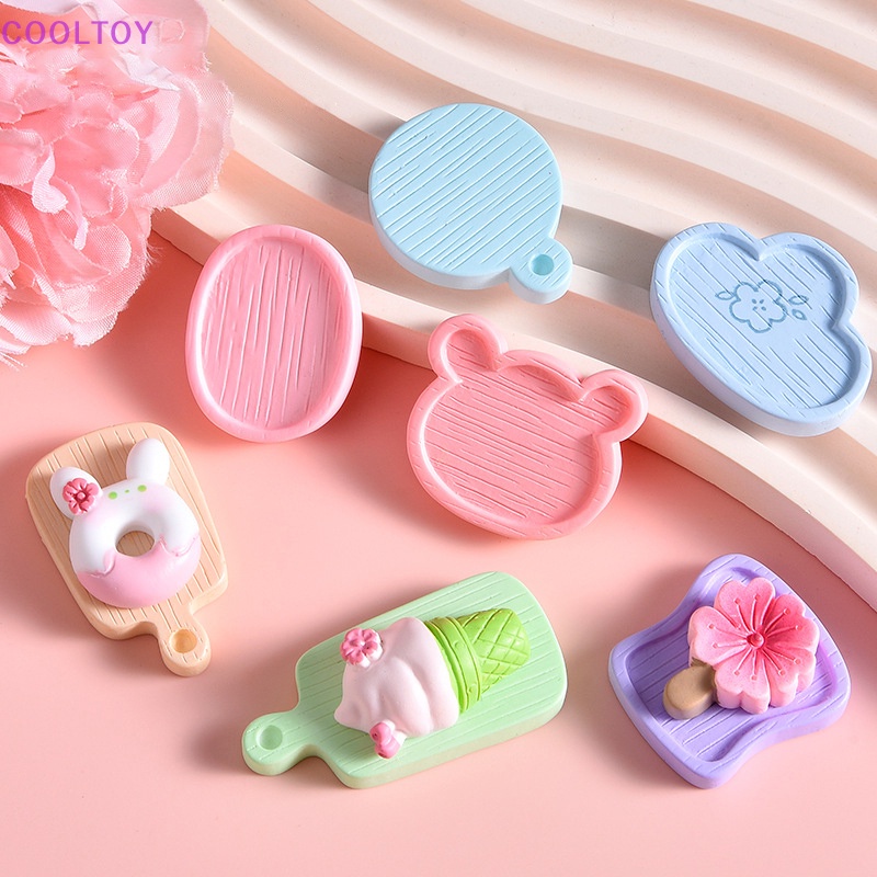 Set 3 Khay Đựng Thức Ăn Kiểu Dáng Hoạt Hình Dễ Thương Cho Nhà Búp Bê 1: 12