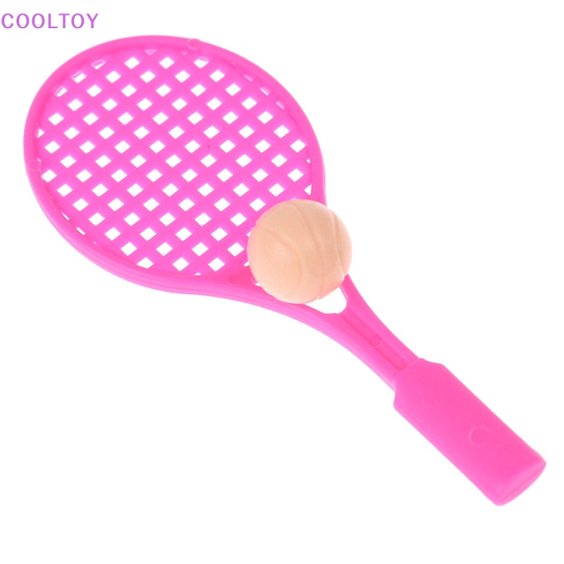 Bộ 4 Vợt Tennis Đồ Chơi Cho Nhà Búp Bê 1: 6 / 1: 12