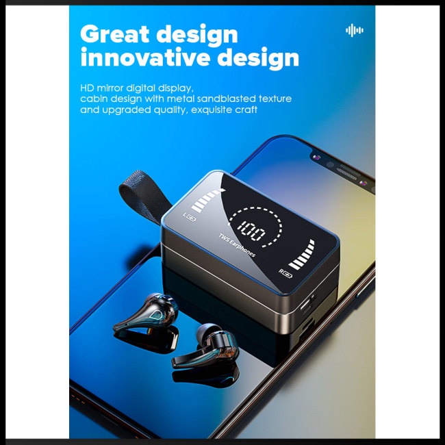 Tai Nghe Bluetooth Zevaret H3 Thiết Kế Kim Loại Tráng Gương Phong Cách Thể Thao