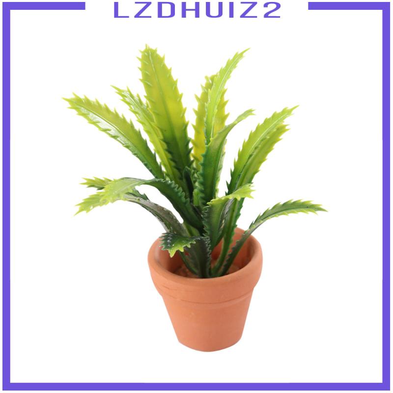 [Lzdhuiz] Mô Hình Chậu Cây Bonsai Nhân Tạo diy Trang Trí Nhà Búp Bê