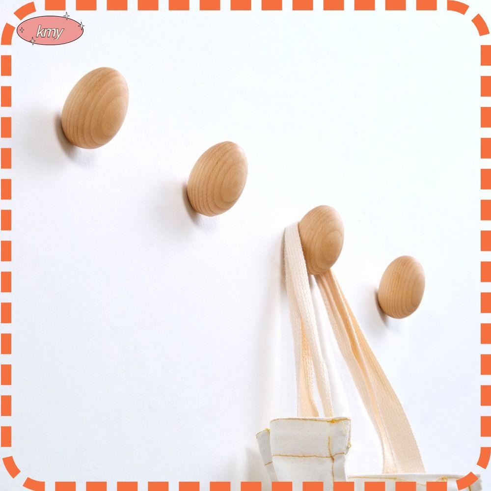 Set 4 Móc Gỗ Treo Tường Trang Trí Phong Cách Hiện Đại