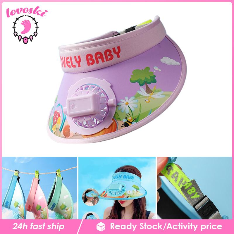 Mũ Chống Nắng Tích Hợp Quạt Tiện Dụng Cho Nam Và Nữ